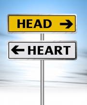 head-vs-heart sign